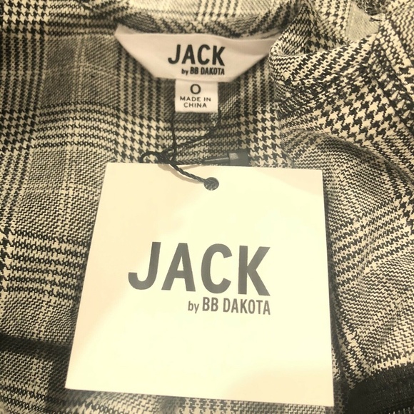 BB Dakota Gray Plaid Mini Dress - Picture 6 of 8